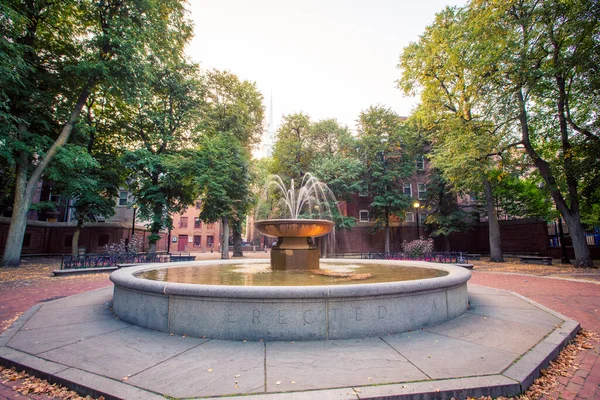 Fontaine Dans Une Place Boston — Photo