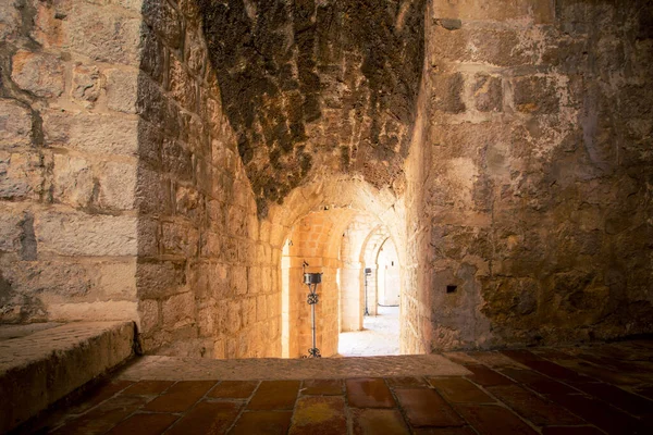 Corridoio Nella Città Fortificata Dubrovnik — Foto Stock