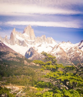 Patagonya 'da Fitz Roy Dağı
