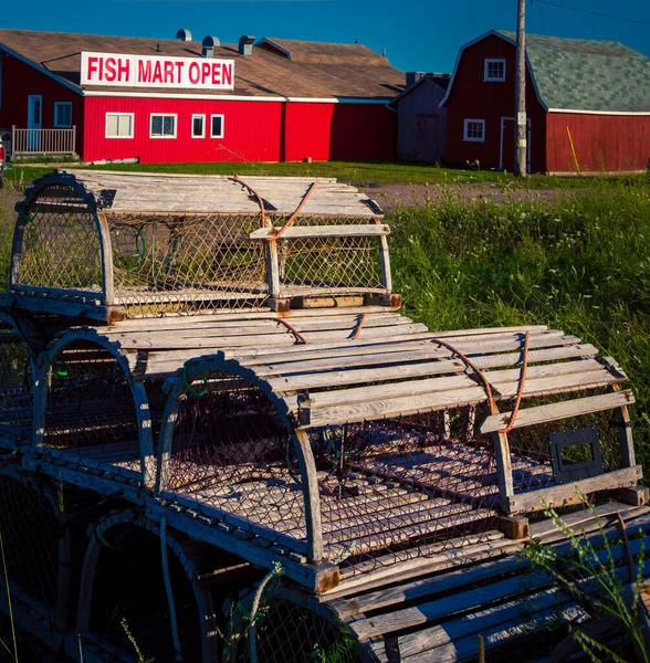 Lobster Traps Field — Stock Photo, Image