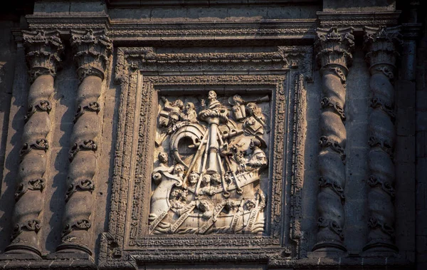 Relieve Una Catedral Ciudad México —  Fotos de Stock