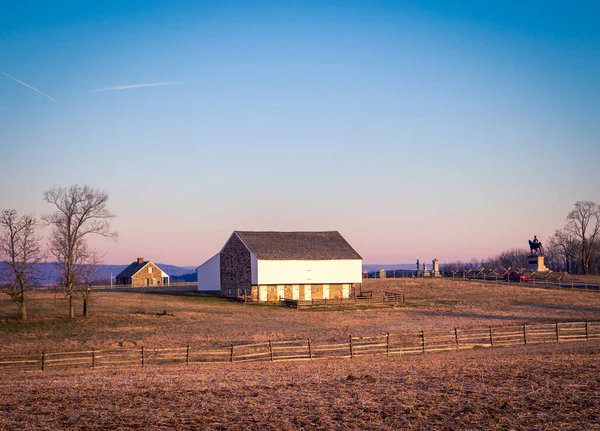 Gettysburg Pennsylvania Daki Beyaz Ahır — Stok fotoğraf