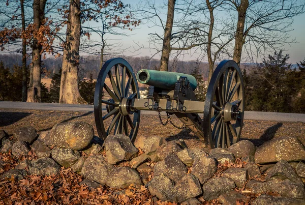 Canhão Campo Batalha Gettysburg — Fotografia de Stock