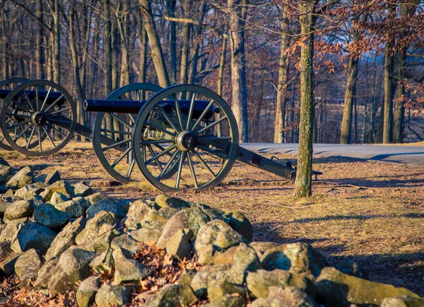 Cañón Campo Batalla Gettysburg — Foto de Stock