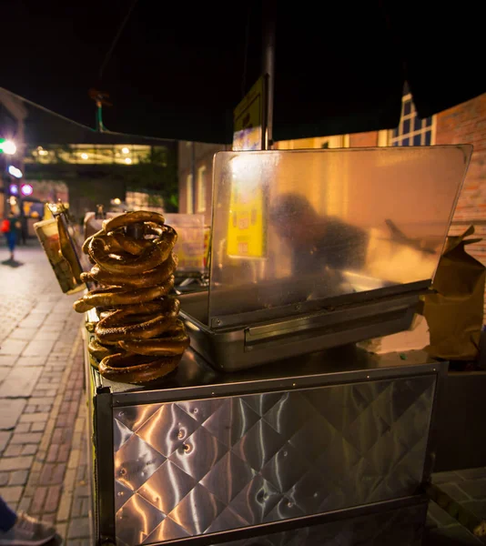 Bretzels Dans Rue — Photo