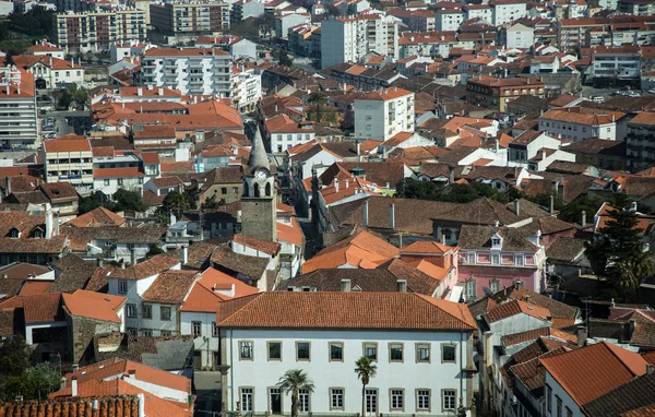 Flygfoto över castelo branco — Stockfoto