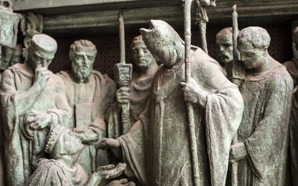 Staty på Milano katedralen — Stockfoto
