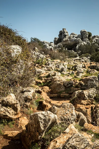 El torcal Španělsko — Stock fotografie