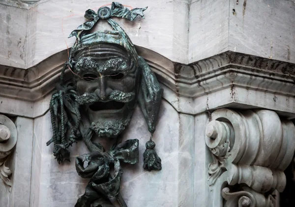 Masker standbeeld Venetië — Stockfoto