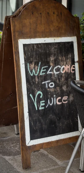 Bienvenido a Venice Sign — Foto de Stock