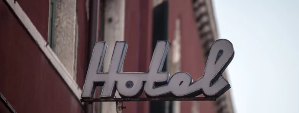 Hotelschild — Stockfoto