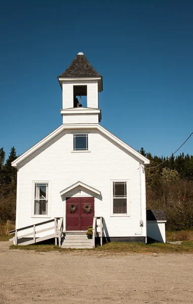Rural Igreja Branca — Fotografia de Stock