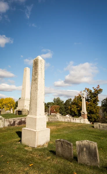 Grabstein-Friedhof in Maine — Stockfoto