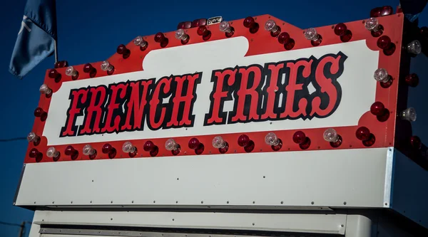 French fries sign — Stock Photo, Image