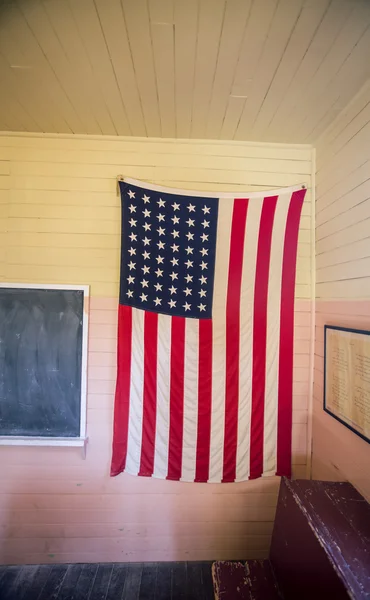 Noi bandiera in una classe — Foto Stock