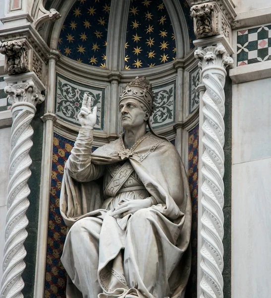 佛罗伦萨大教堂雕像 — 图库照片