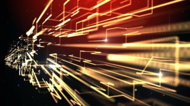 Kırmızı teknoloji perspektif fütüristik arka plan