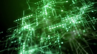 Yeşil soyut fütüristik teknoloji arka plan