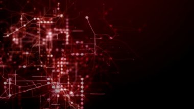 Kırmızı soyut fütüristik teknolojik altyapı