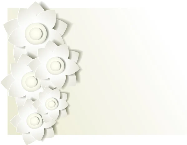Printemps découpe conception de fleur sur bacground lumineux . — Image vectorielle