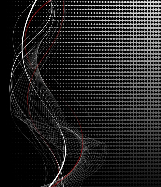 Ondas abstractas fondo — Vector de stock