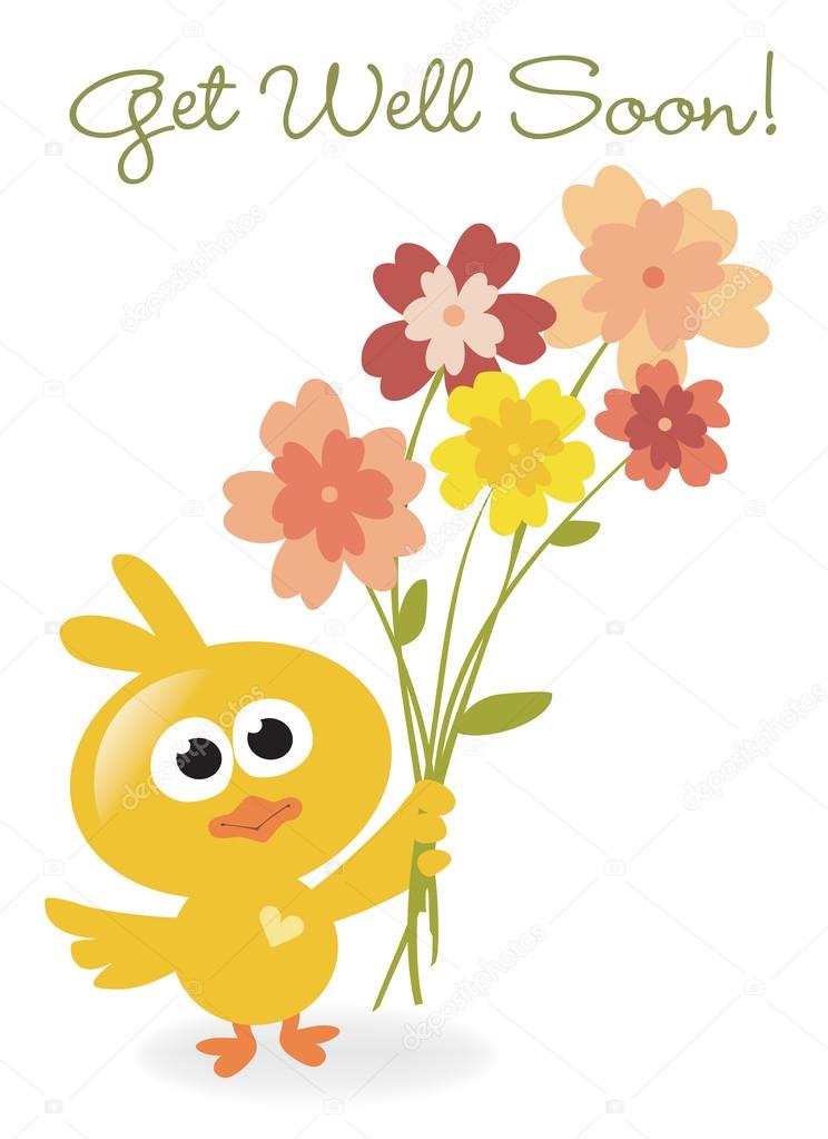 Get Well Soon bird with flowers Stock Vector Image by ©wetnose #92096608 Get Well Soon bird with flowers Stock Vector Image by ©wetnose #92096608