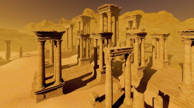 Roma döneminden kalma eski bir depo. Medeniyet, tapınaklar ve din, seyahat ve turizm konularında resimler.