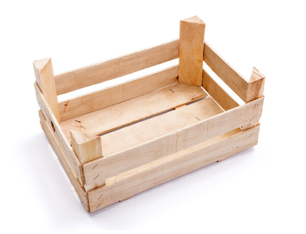 Пустой ящик для фруктов и овощей
