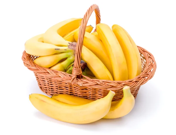 Bananas in basket — Stock Photo, Image