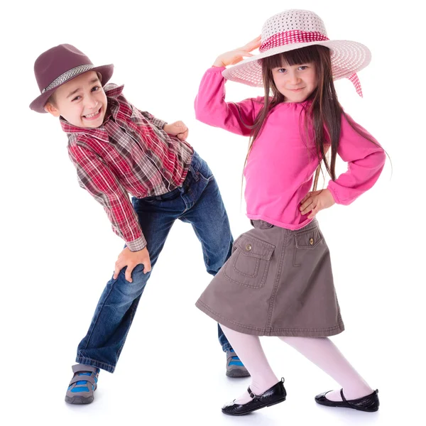 Funny boy and girl — Stock Photo, Image