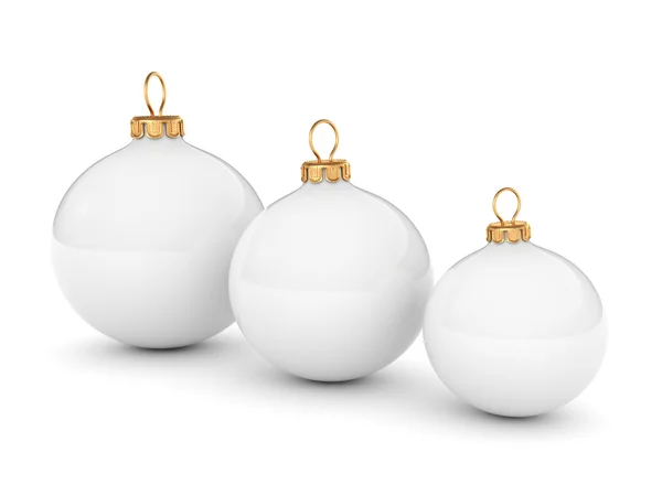 Bola de Natal branco — Fotografia de Stock