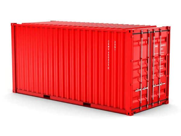 Isolierter Frachtcontainer — Stockfoto