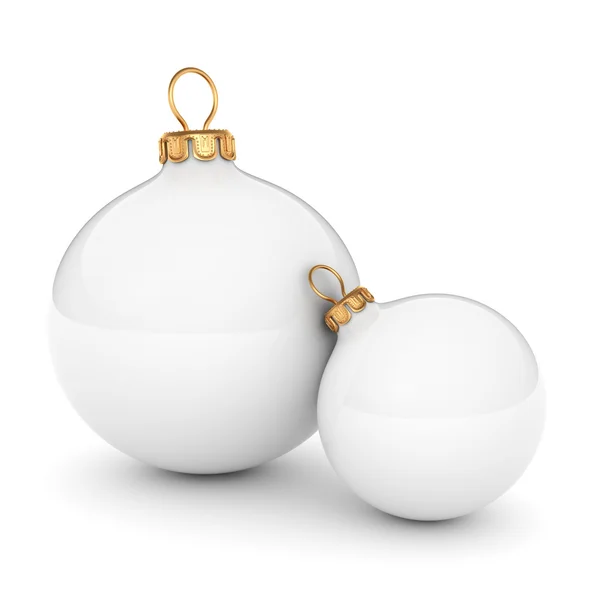 White Christmas ball — Stock Photo, Image