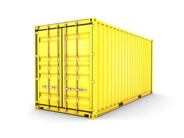 3D Rendering isolierter Frachtcontainer — Stockfoto