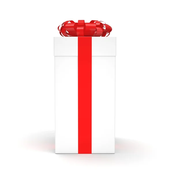 3D rendering White gift box — Stock Photo, Image