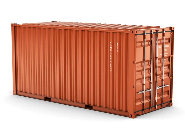 3D рендерингу Ізольований вантажний контейнер — стокове фото