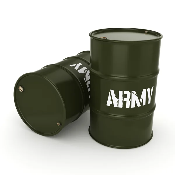 3D rendering armén fat — Stockfoto