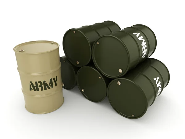 3D rendering armén fat — Stockfoto