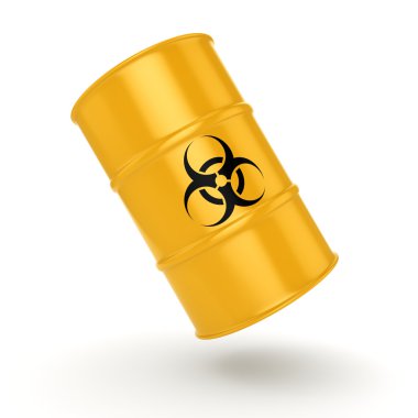 3D render biohazard varil