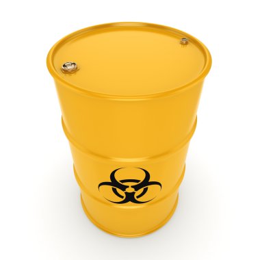 3D render biohazard varil