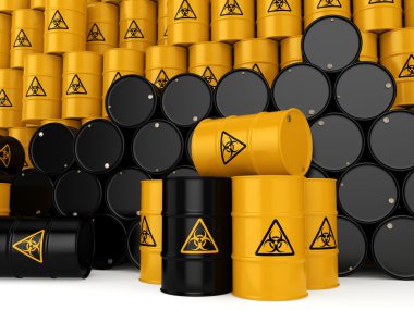 3 boyutlu biyolojik tehlike varilleri oluşturuluyor