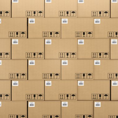 3D render karton kutu