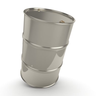 3D render parlak krom varil