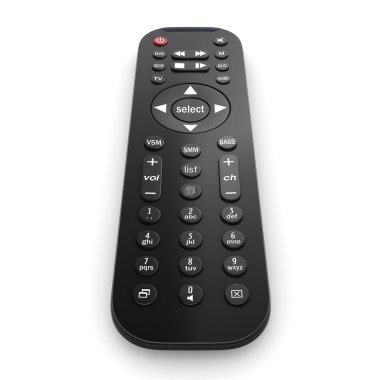 3D render Tv uzaktan