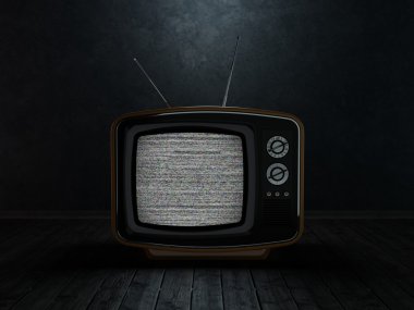 3D render eski tv
