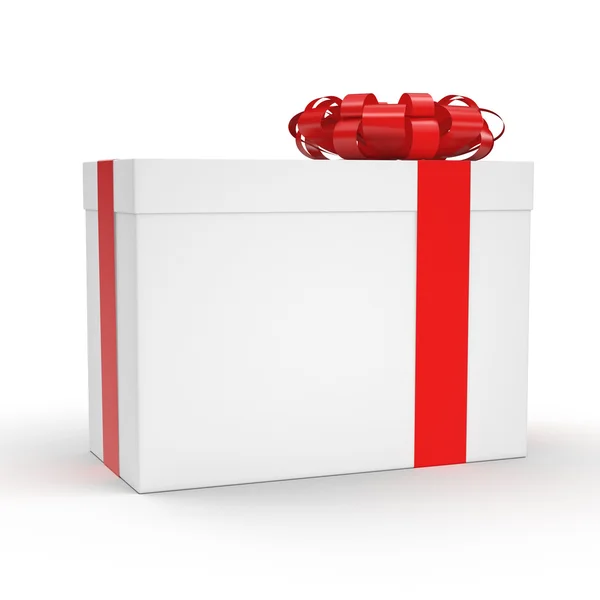 3D rendering White gift box — Stock Photo, Image