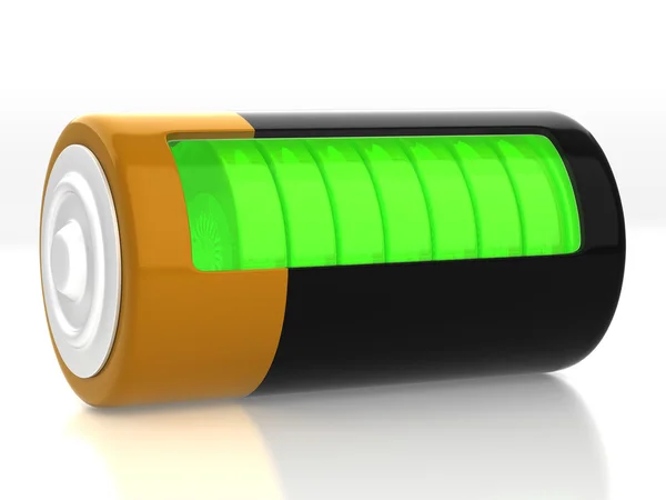 Renderowania 3D. Model baterii — Zdjęcie stockowe