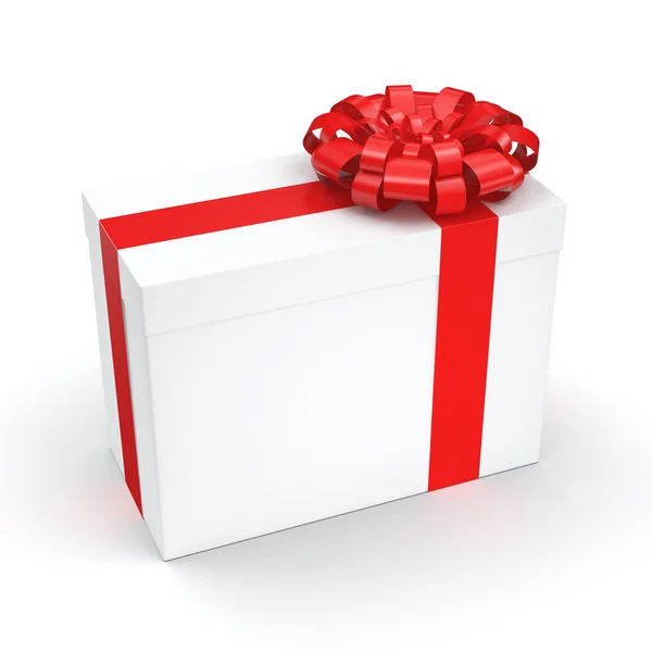 3D rendering White gift box — Stock Photo, Image