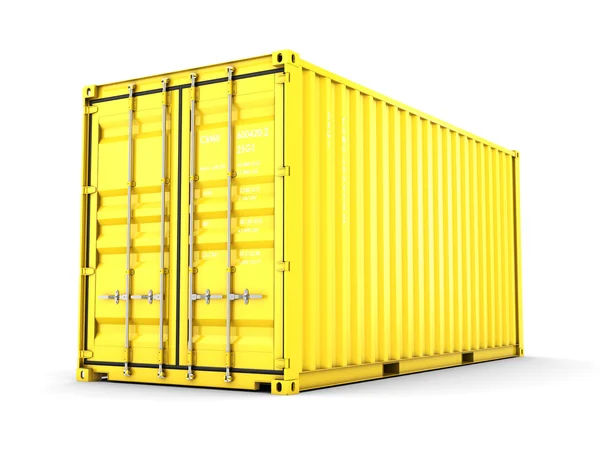 3D vykreslování izolované nákladní kontejner — Stock fotografie