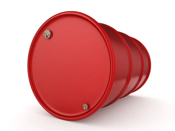 Representación 3D barril rojo — Foto de Stock